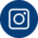 Instagram Logo in blau und weiß