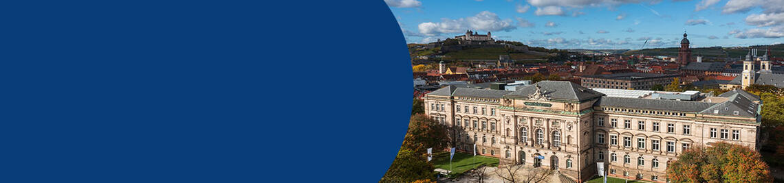 Gebäude der Universität Würzburg am Sanderring.